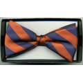 Custom Woven Silk Banded Bow Tie